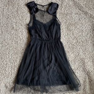 Brand New never worn Rodarte XS black tulle dress